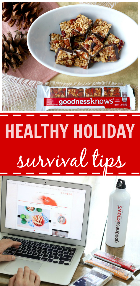 Healthy Survival Tips for the Holiday Season with @goodnessknows #tryalittlegoodness #ad