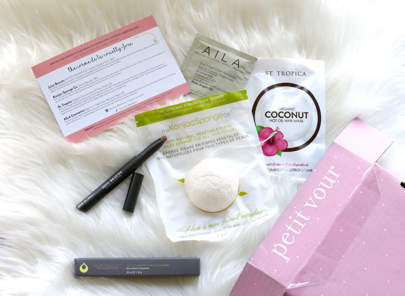 We're loving the Petit Vour Subscription Box, a monthly beauty box filled with luxe vegan beauty: skincare, makeup, and more.