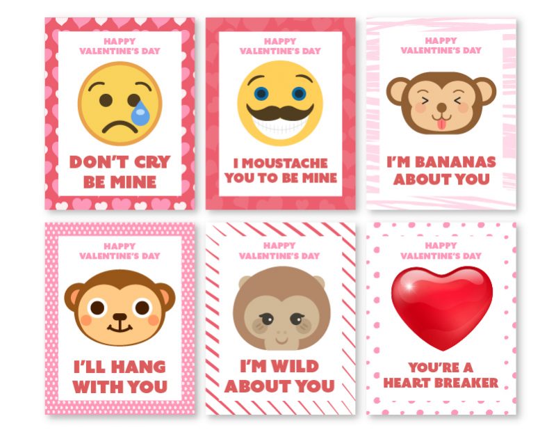 Printable Valentine's Day Cards you can purchase, download and print from the comfort of home. Short on time this DIY Valentine's project makes life easy for every busy mom!