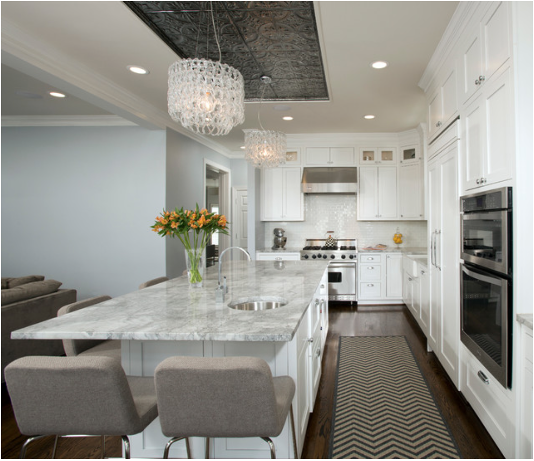 Tin Ceiling Tiles are a simple way to make a big impact and affordable way to transform any home and kitchen.