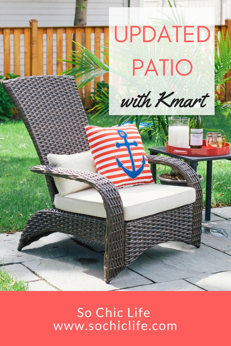 Shopping the Kmart patio furniture selection online was quick and included free shipping. Don’t miss the SummerBlowout Sale to save on clothing, home decor, outdoor furniture, outdoor games and more! www.SoChicLife.com 